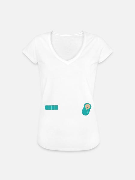 Aunt Loading - Frauen Vintage T-Shirt - Weiß