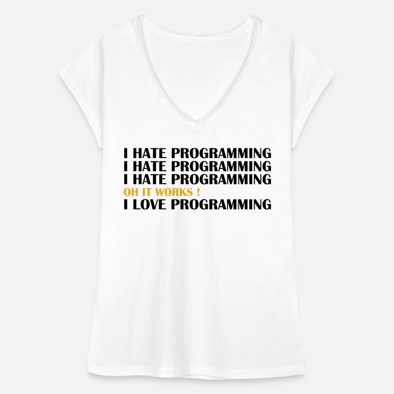 Étudiant en informatique, j'adore la programmation T-shirt vintage Femme