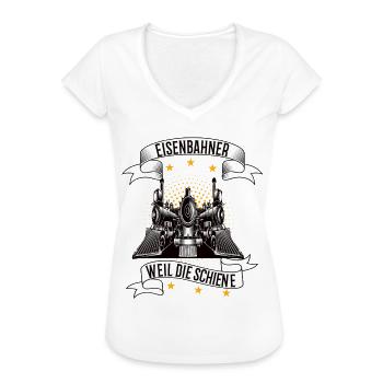 Modellbahn Eisenbahn Modelleisenbahn Modellbauer - Frauen Vintage T-Shirt - Weiß - Vorne