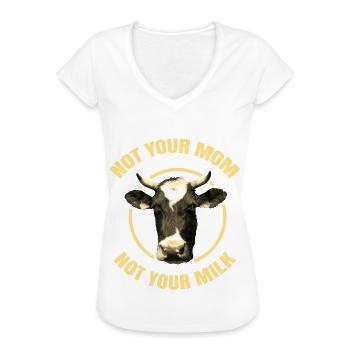 Vegan Tshirt Tierrechte Veggie Sprüche Bio Animal - Frauen Vintage T-Shirt - Weiß - Vorne