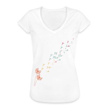 Knäuelgras Löwenzahn Pusteblume - Frauen Vintage T-Shirt - Weiß - Vorne