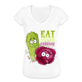 Kohl, lustiger Spruch, Rotkohl, Chinakohl - Frauen Vintage T-Shirt - Weiß - Vorne