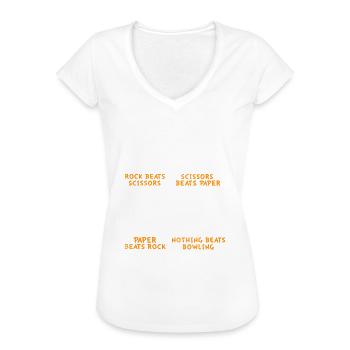 Bowling Bowling team Bowlingkugel - Frauen Vintage T-Shirt - Weiß - Vorne