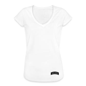 Jäger - Frauen Vintage T-Shirt - Weiß - Vorne - Danielle (179cm)