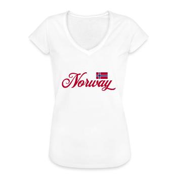Norwegen Souvenir Skandinavien Norway Lofoten - Frauen Vintage T-Shirt - Weiß - Vorne