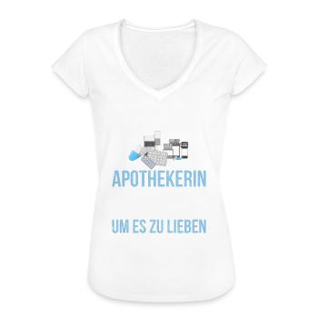Apothekerin große Berufsliebe - Frauen Vintage T-Shirt - Weiß - Vorne