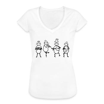 Musique de mouton de la musique musique irlandaise - T-shirt vintage Femme - blanc - Devant - Danielle (179cm)