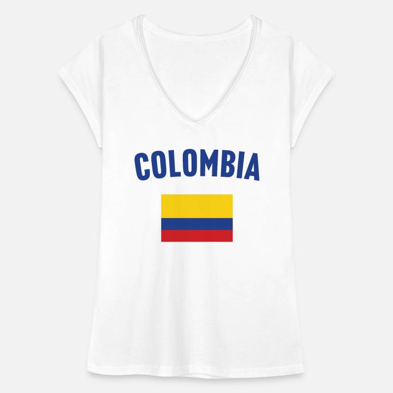 Drapeau de la Colombie T-shirt vintage Femme