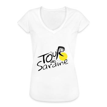 Lustige Sardinen-Radtour - Frauen Vintage T-Shirt - Weiß - Vorne - Danielle (179cm)