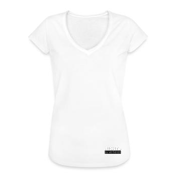 NICHTS zu verlieren - Frauen Vintage T-Shirt - Weiß - Vorne - Danielle (179cm)
