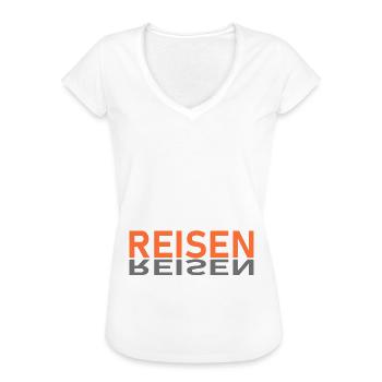 Asien Reise - Frauen Vintage T-Shirt - Weiß - Vorne