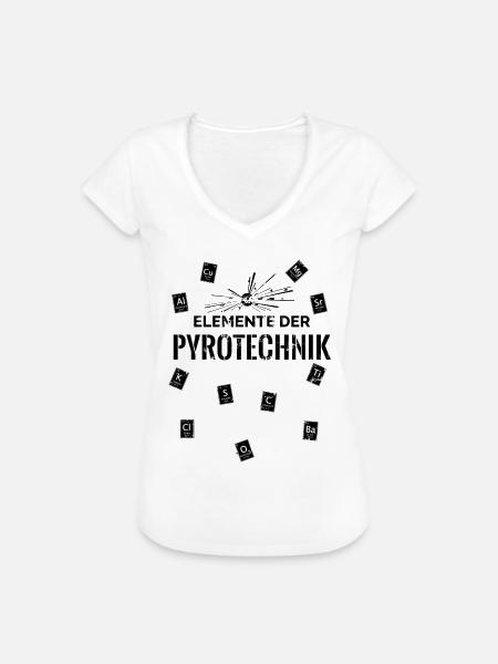 Elemente der Pyrotechnik - Frauen Vintage T-Shirt - Weiß