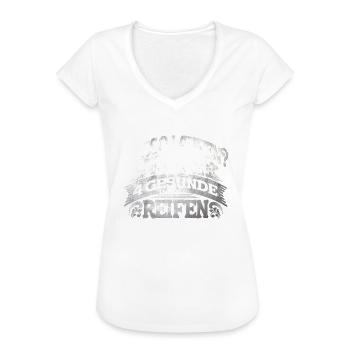 4 Gesunde Reifen KFZ-Mechaniker Auto Schrauber - Frauen Vintage T-Shirt - Weiß - Vorne