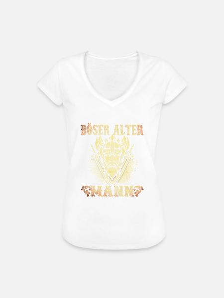 Böser Alter Mann - Frauen Vintage T-Shirt - Weiß