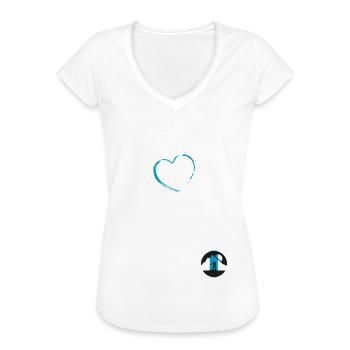 Dahoam is dahoam - Frauen Vintage T-Shirt - Weiß - Vorne