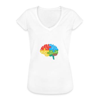 Architektengehirn Humor Architektur Architekt - Frauen Vintage T-Shirt - Weiß - Vorne