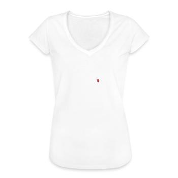 Mittelfinger Damen Stinkefinger mit Nagellack - Frauen Vintage T-Shirt - Weiß - Vorne