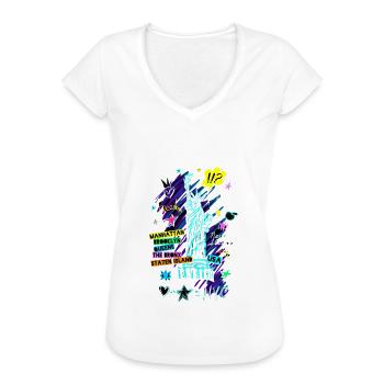 Statue der Freiheit - Frauen Vintage T-Shirt - Weiß - Vorne