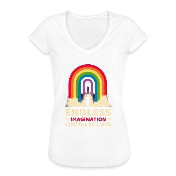 AuDHD Autismus ADHS Autistisches Spektrum Neurodiversität - Frauen Vintage T-Shirt - Weiß - Vorne