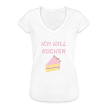 Nach dem Kuchen ist vor dem Kuchen - Frauen Vintage T-Shirt - Weiß - Vorne