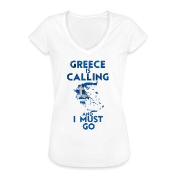 Griechenland - Frauen Vintage T-Shirt - Weiß - Vorne