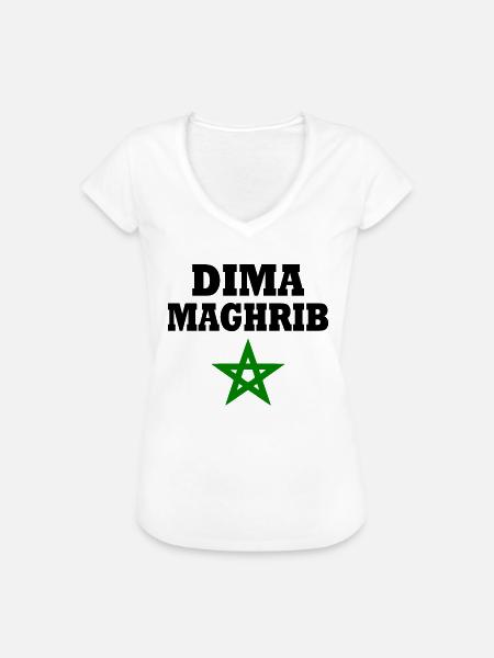 Dima maghreb - Frauen Vintage T-Shirt - Weiß