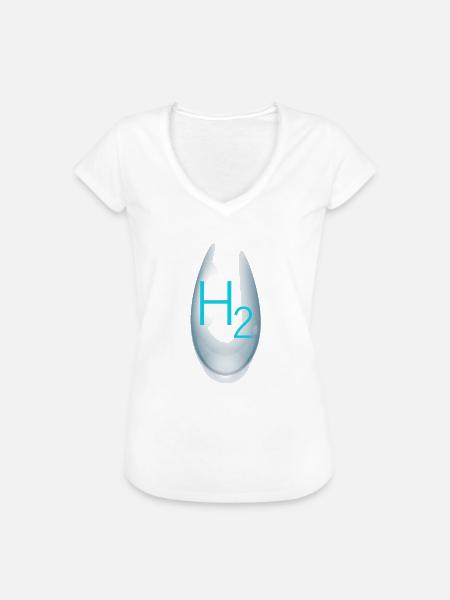 wasserstoff H2 - Frauen Vintage T-Shirt - Weiß