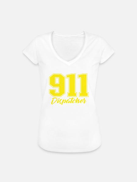 Dispatcher Notruf Dispatcher - Frauen Vintage T-Shirt - Weiß