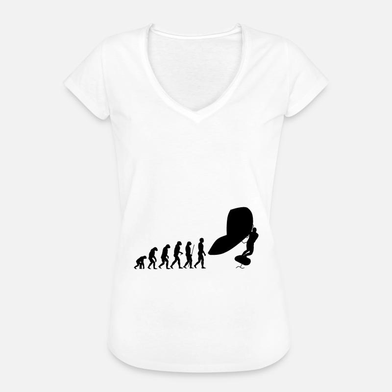 Wingfoil evolution - Women's Vintage T-Shirt - white