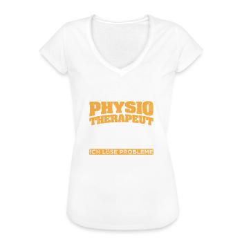 Physiotherapeut Löse Probleme Physiotherapie - Frauen Vintage T-Shirt - Weiß - Vorne