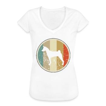Basenji - Frauen Vintage T-Shirt - Weiß - Vorne