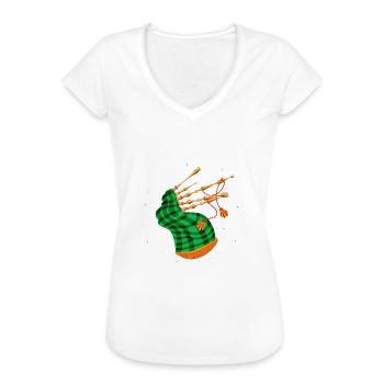 Dudelsack Zitat für Schotte und Dudelsackmusiker - Frauen Vintage T-Shirt - Weiß - Vorne