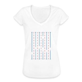 Schwimmen Schwimmhalle Wettkampf - Frauen Vintage T-Shirt - Weiß - Vorne