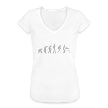 Evolution Tierarzt - Frauen Vintage T-Shirt - Weiß - Vorne