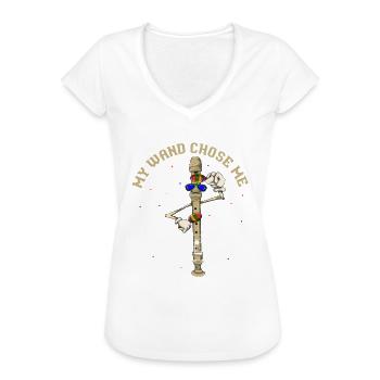 Flöte Musikinstrument - Frauen Vintage T-Shirt - Weiß - Vorne
