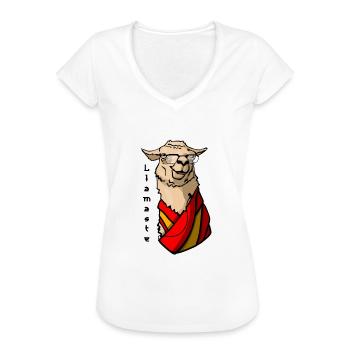 Llamaste - dalai Lama - Frauen Vintage T-Shirt - Weiß - Vorne