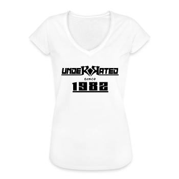 1982 birthday 40 years anniversary underrated - Women's Vintage T-Shirt - white - Front - Danielle (179cm)