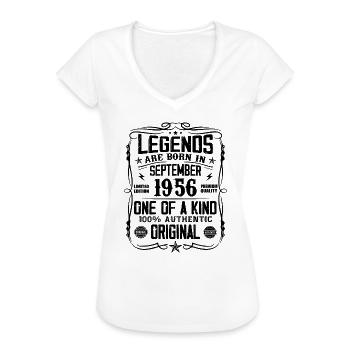 September 1956 Vintage Retro Geburtstagsgeschenk - Frauen Vintage T-Shirt - Weiß - Vorne