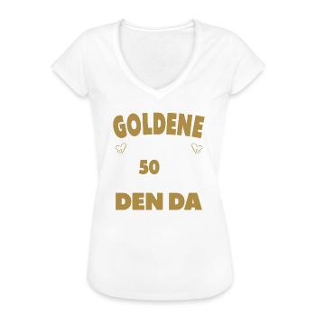 50 Jahre Ehe Hochzeitstag Paare Goldene Hochzeit - Frauen Vintage T-Shirt - Weiß - Vorne