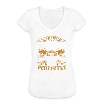Geburtstag August 1976 - Genial seit August 1976 - Frauen Vintage T-Shirt - Weiß - Vorne