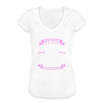 Ich Bin Keine Klugscheisserin Chirurgin Ärztin - Frauen Vintage T-Shirt - Weiß - Vorne