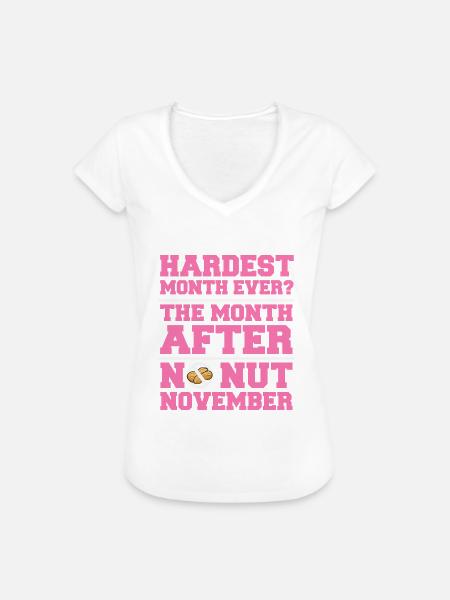 No Nut November - Frauen Vintage T-Shirt - Weiß