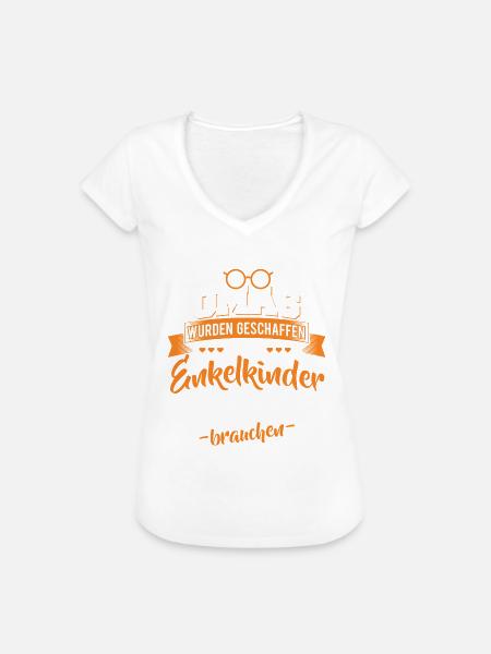 Oma Enkelkinder Helden - Frauen Vintage T-Shirt - Weiß