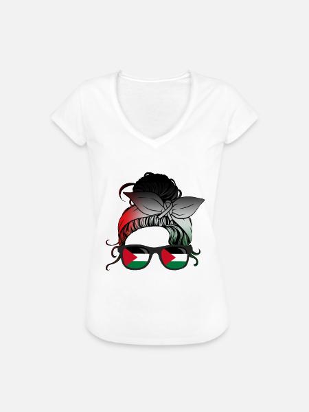 Palästina - Frauen Vintage T-Shirt - Weiß