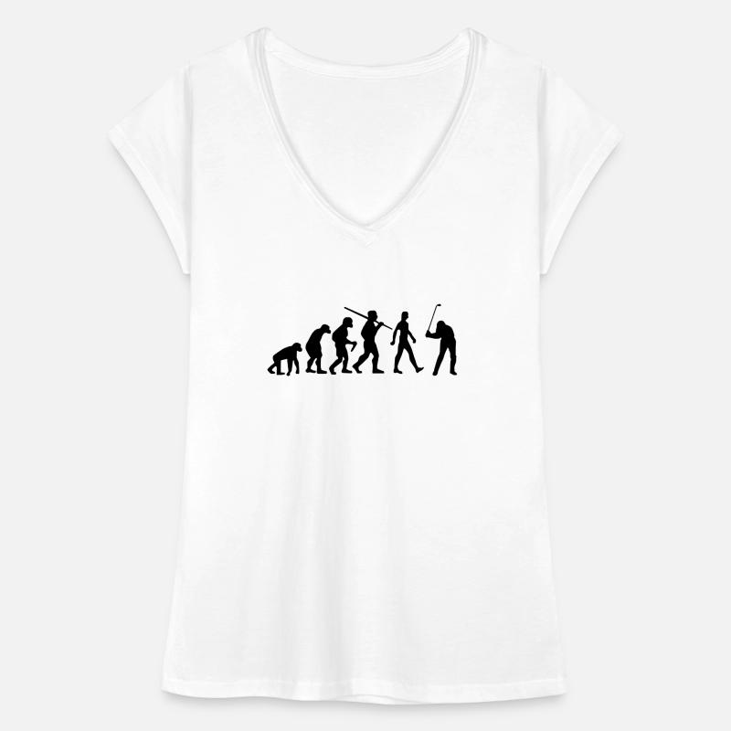 Golf Evolution Golfer Frauen Vintage T-Shirt
