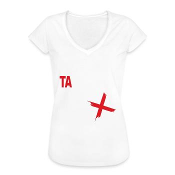 Titten Spruch Busen Tabu Möpse Verbot Taboobies - Frauen Vintage T-Shirt - Weiß - Vorne