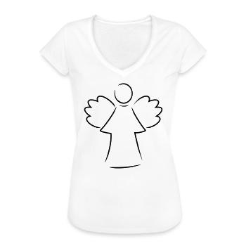 Angel - Women's Vintage T-Shirt - white - Front - Danielle (179cm)