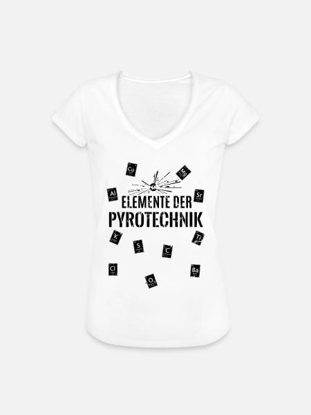 Pyro Elemente - Frauen Vintage T-Shirt - Weiß