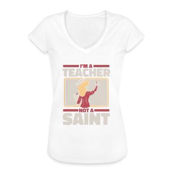 Religionslehrer Religionsunterricht - Frauen Vintage T-Shirt - Weiß - Vorne