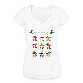 Pi Menü: Fruchtige Pi Day Ideen - Frauen Vintage T-Shirt - Weiß - Vorne